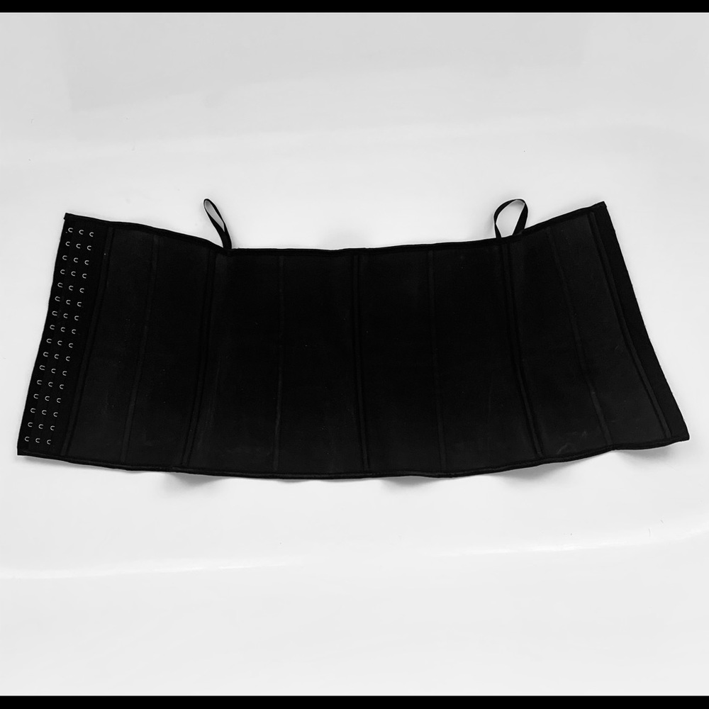 Womens Black Waist Trainer Shaper Hook Medium